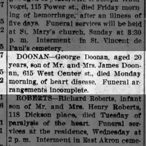 Obituary for George Doonan